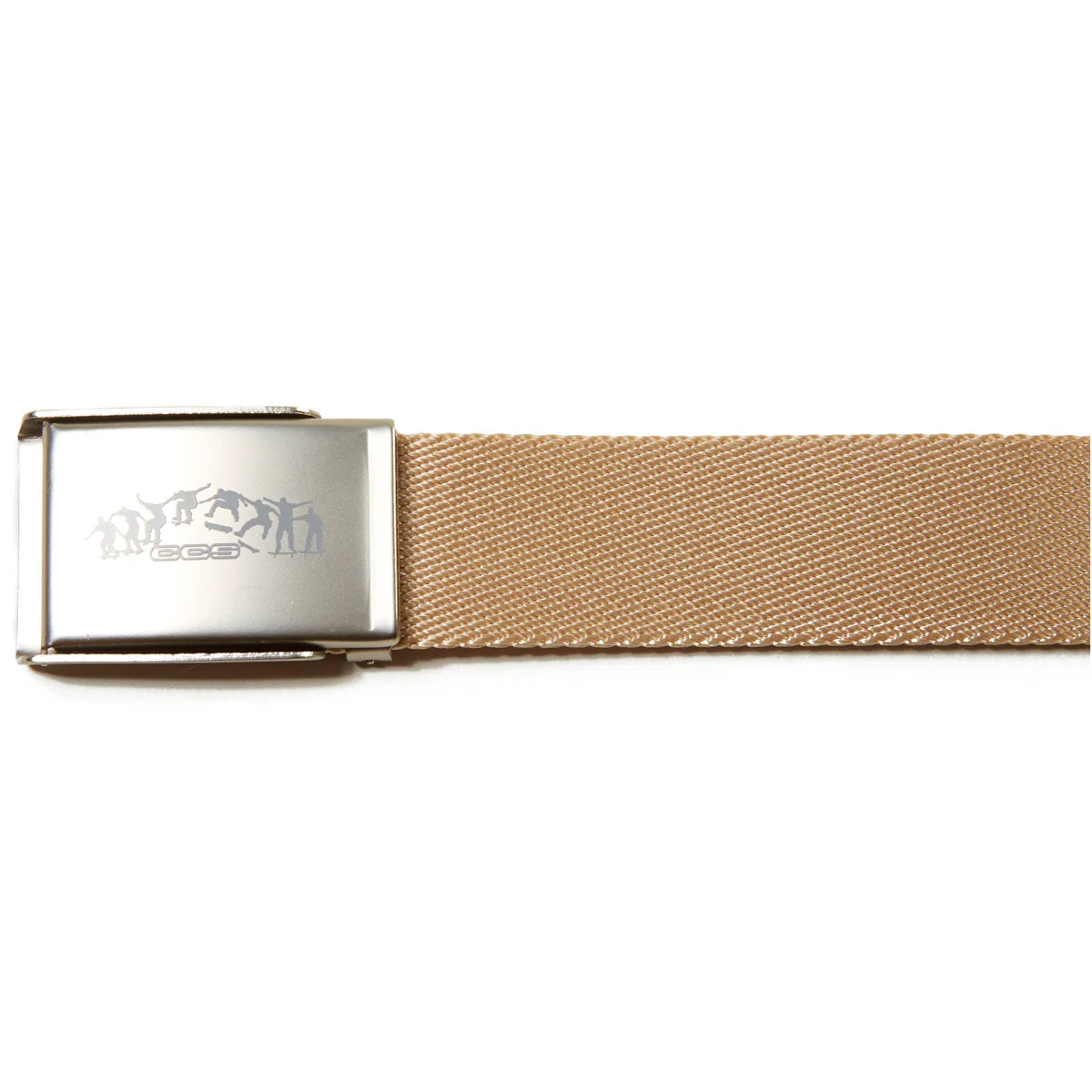 CCS Silver Kickflip Buckle Belt - Tan - Image 3