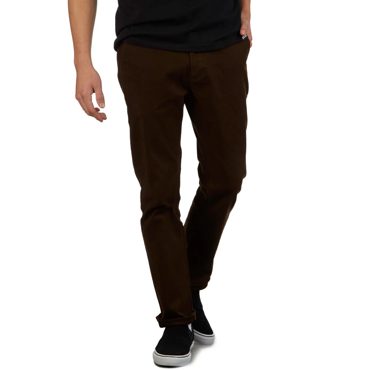 CCS Straight Stretch Chino Pants - Brown - Image 4