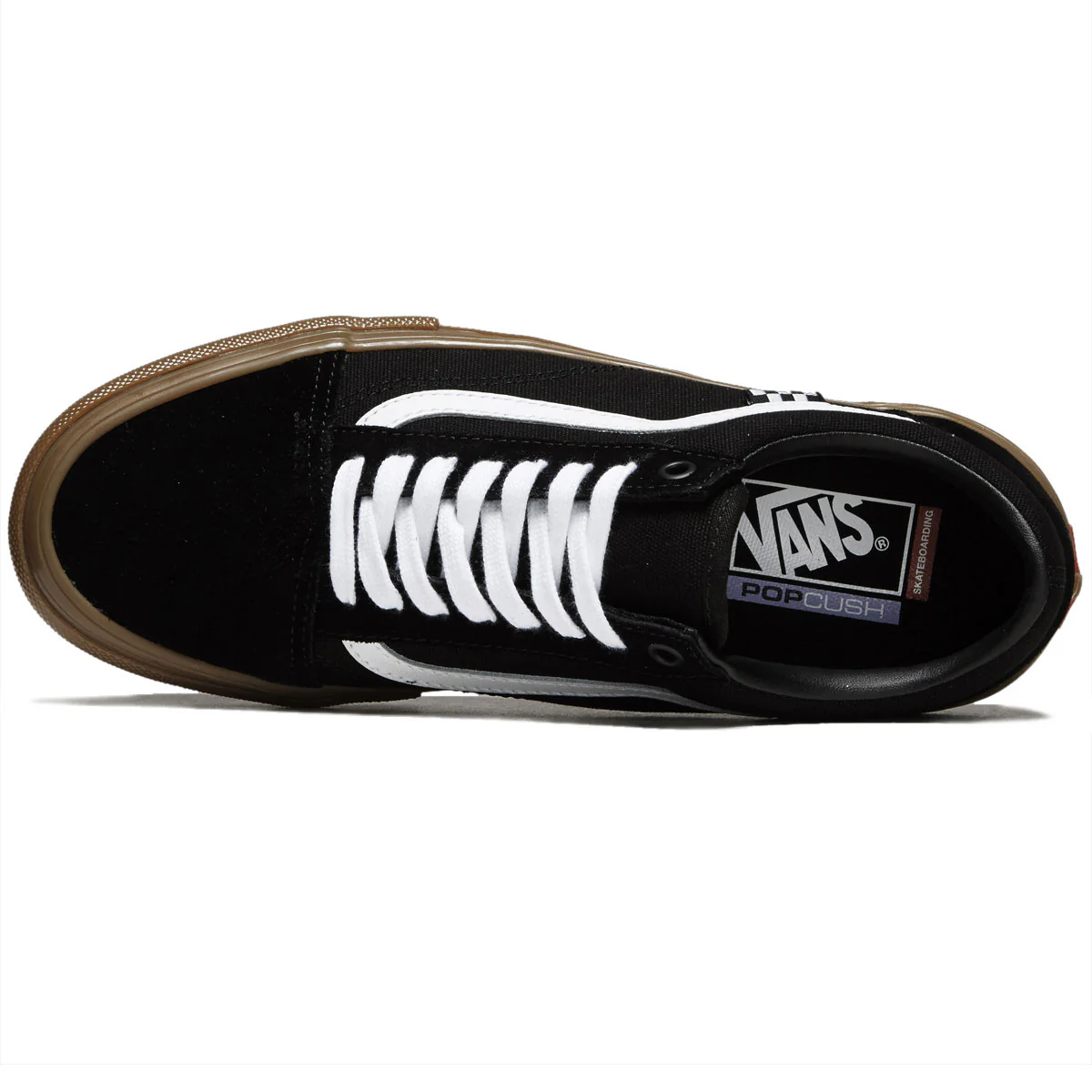 Vans Skate Old Skool Shoes - Black/Gum - Image 3